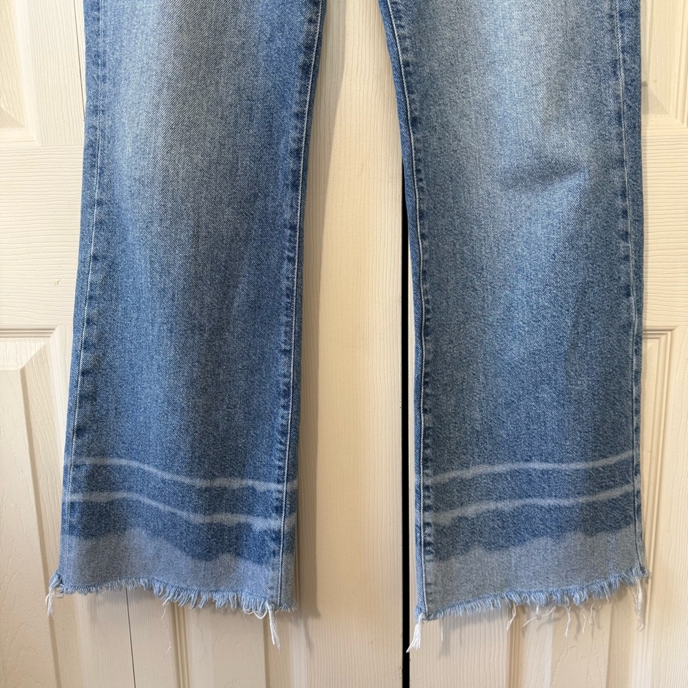 Mavi Jeans Aria High Rise Wide Leg Distressed Hem Womens Size 24 - Picture 5 of 12